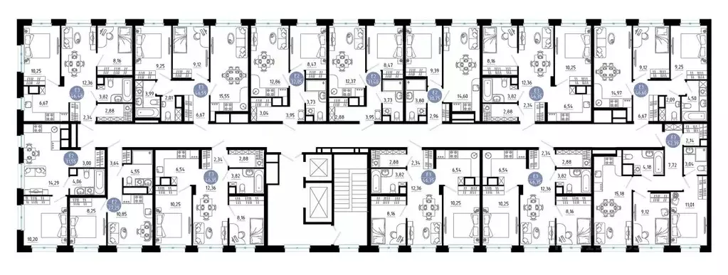 2-к кв. Рязанская область, Рязань 9-10-й кв-л,  (46.35 м) - Фото 1