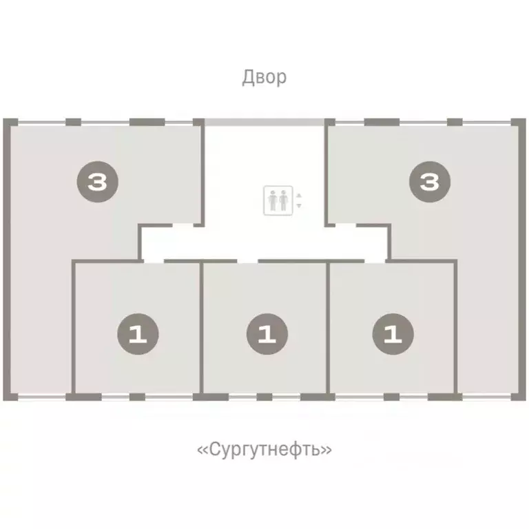 3-к кв. Ханты-Мансийский АО, Сургут 1-й мкр, Нефть жилой комплекс ... - Фото 2