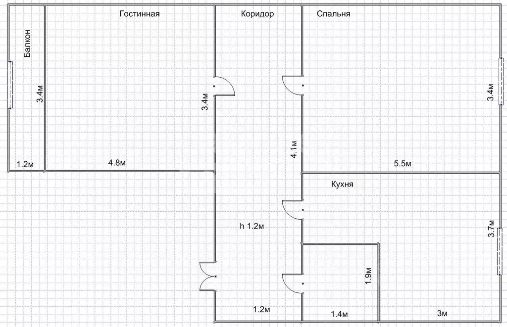 2-к кв. Дагестан, Дербент Красноармейский пер., 56а (42.0 м) - Фото 1