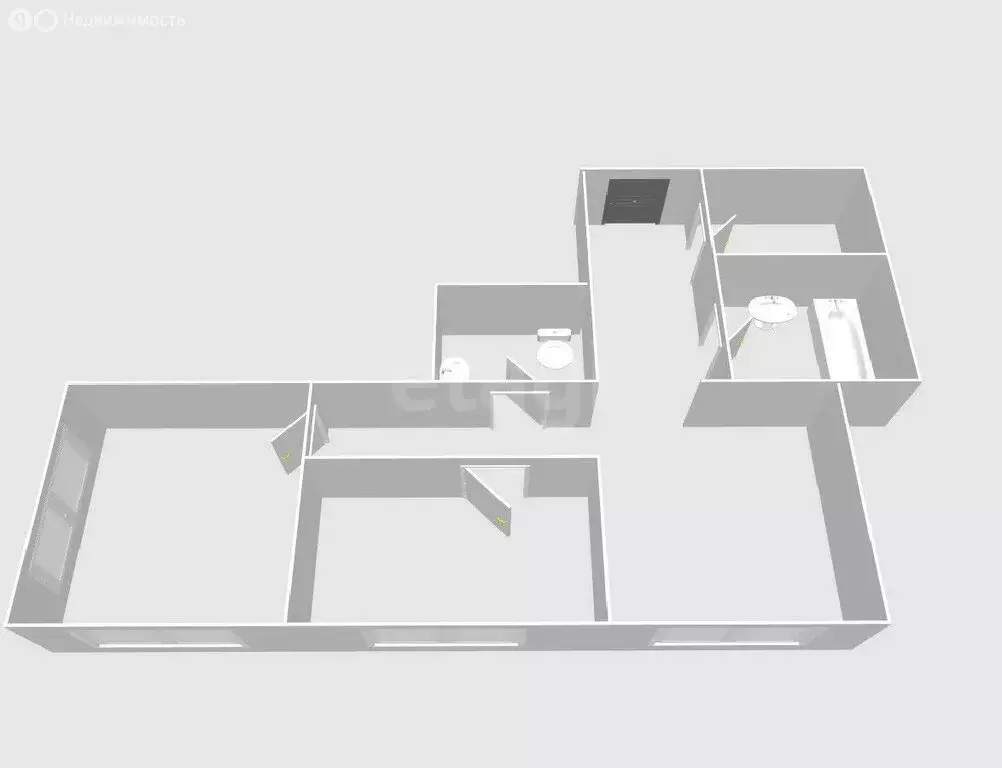 2-комнатная квартира: Южно-Сахалинск, улица имени Владимира ... - Фото 1
