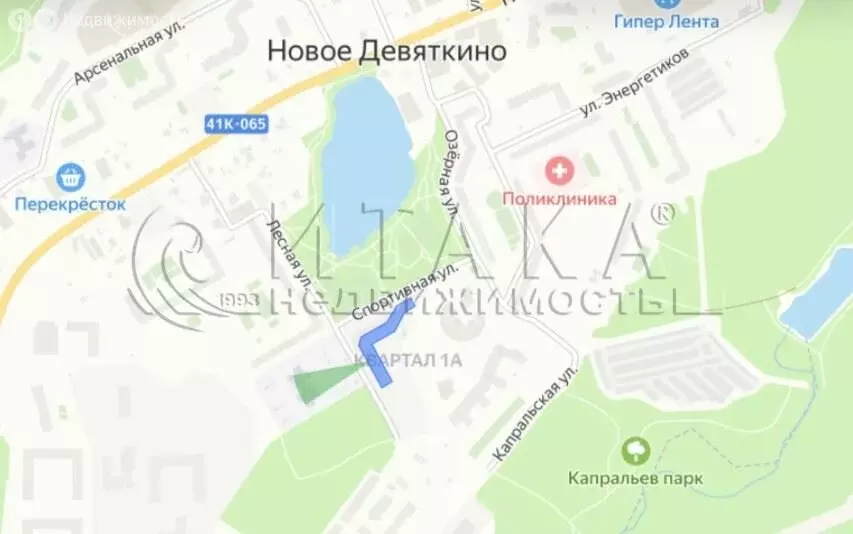 Квартира-студия: деревня Новое Девяткино, Лесная улица, 19 (23.9 м) - Фото 2