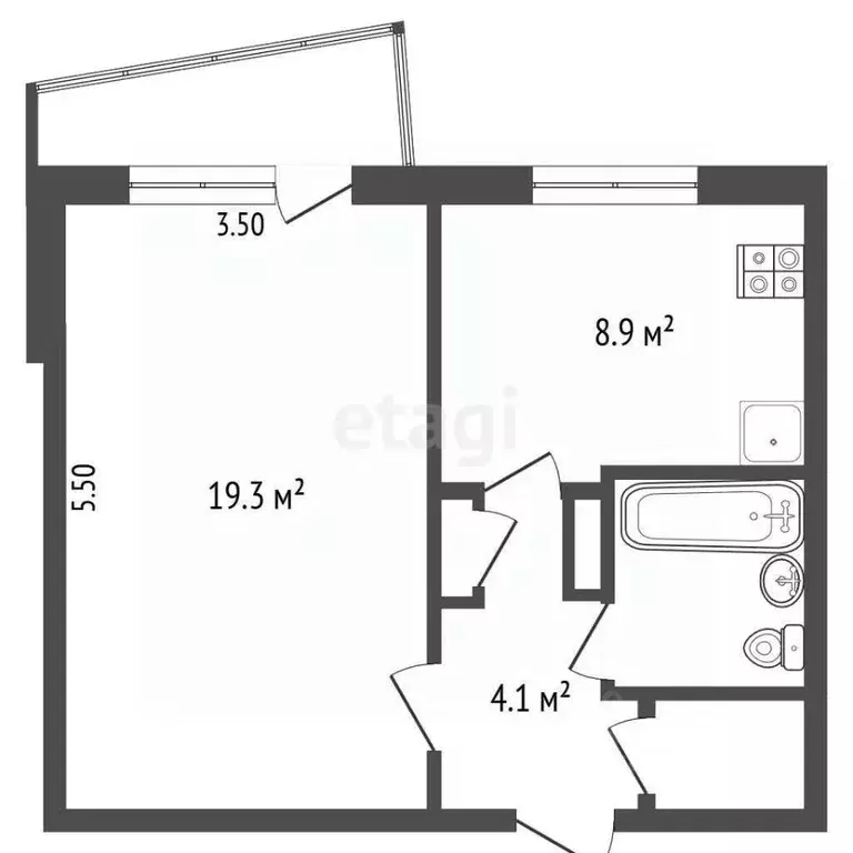 1-к кв. Ярославская область, Ярославль ул. Космонавтов, 9 (37.5 м) - Фото 2