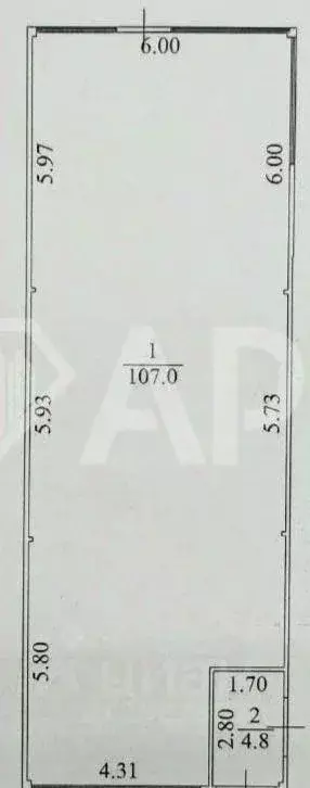 Помещение свободного назначения в Татарстан, Лениногорск просп. 50 лет ... - Фото 2
