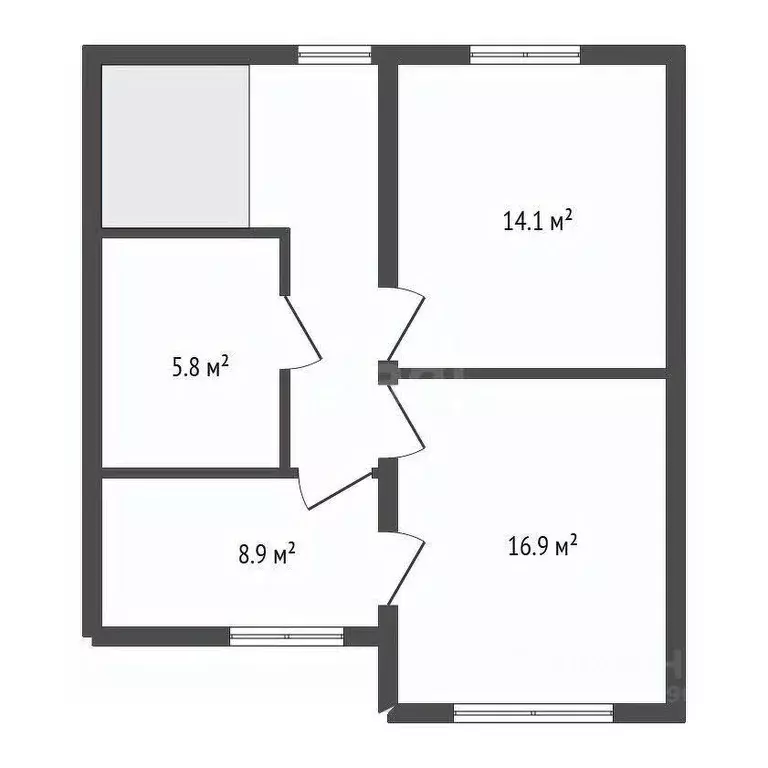 Дом в Воронежская область, с. Новая Усмань ул. Менделеева, 45/1 (124 ... - Фото 2