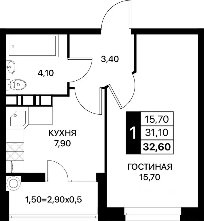 1-к кв. Ростовская область, Ростов-на-Дону ул. Берберовская, 19с2 ... - Фото 0