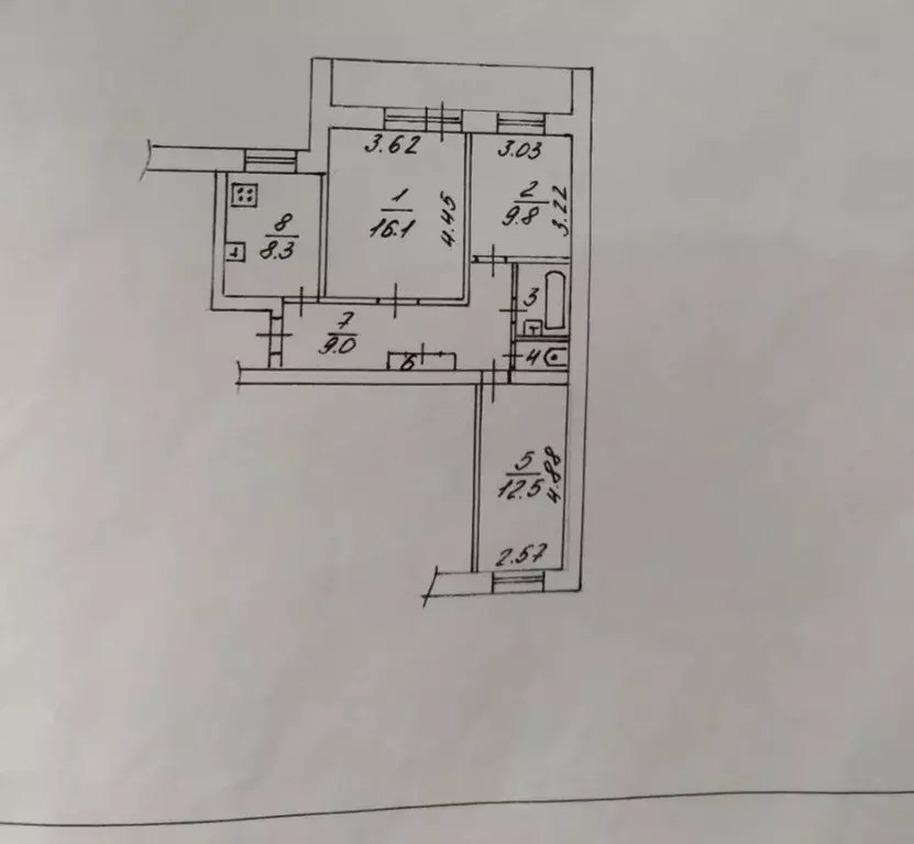 Продаётся 3-к квартира, 64.5 м - Фото 1