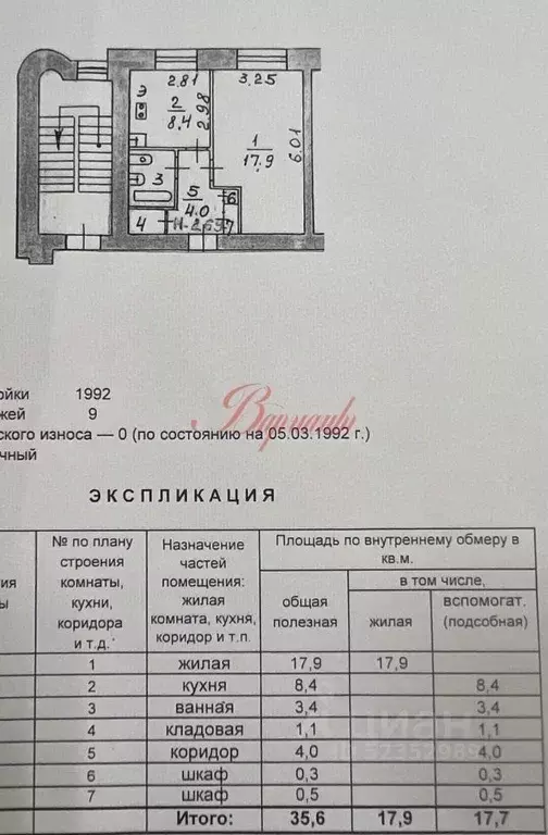 1-к кв. Архангельская область, Северодвинск ул. Малая Кудьма, 13 (35.6 ... - Фото 2