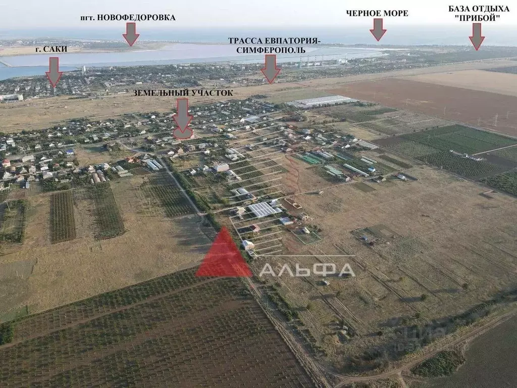 Участок в Крым, Сакский район, Лесновское с/пос, с. Владимировка ул. ... - Фото 2