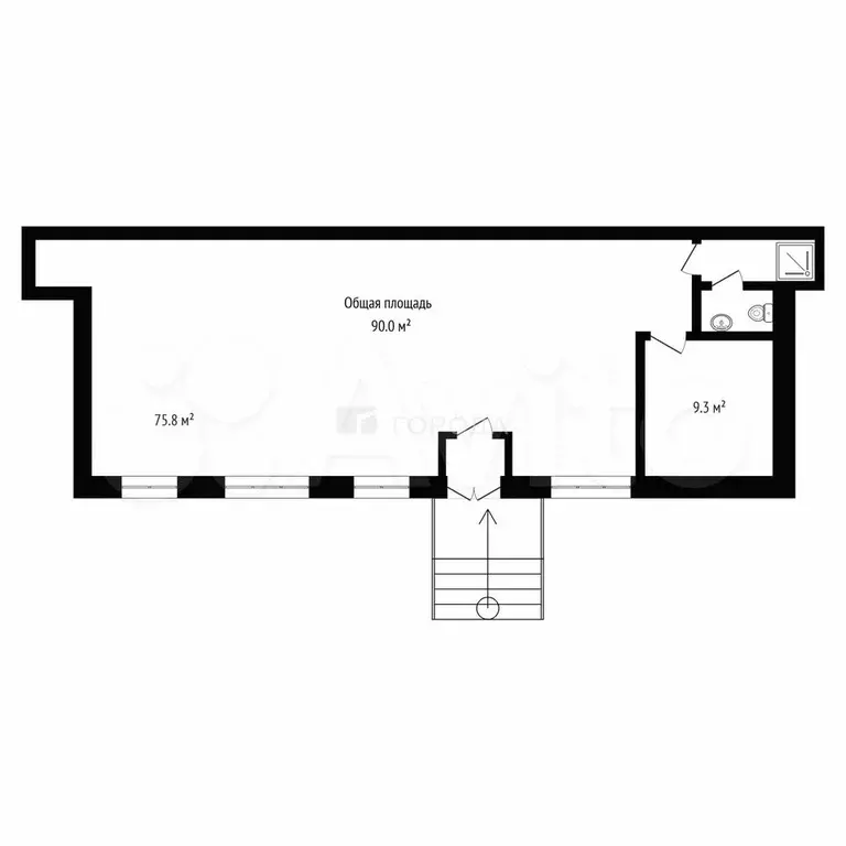 Продам помещение свободного назначения, 90 м - Фото 1