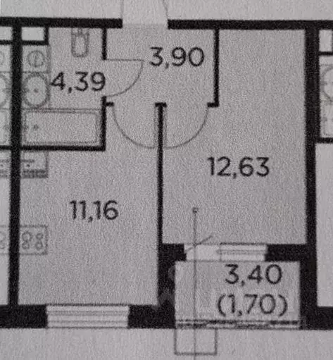 1-к кв. Московская область, Пушкино ул. Александра Меня, 5 (32.1 м) - Фото 2
