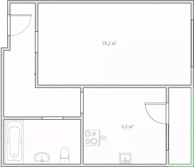 1-к кв. Московская область, Мытищи проезд 1-й Щелковский, 6 (38.4 м) - Фото 2