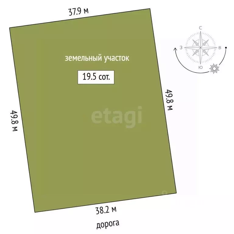 Участок в Тюменская область, Тюменский муниципальный округ, с. ... - Фото 1