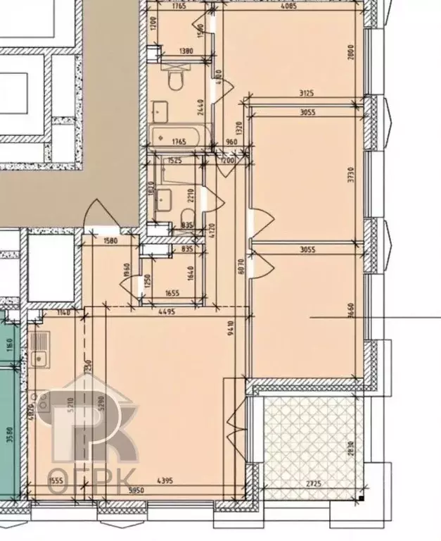 4-к кв. Москва Эра жилой комплекс, 3 (86.9 м) - Фото 2