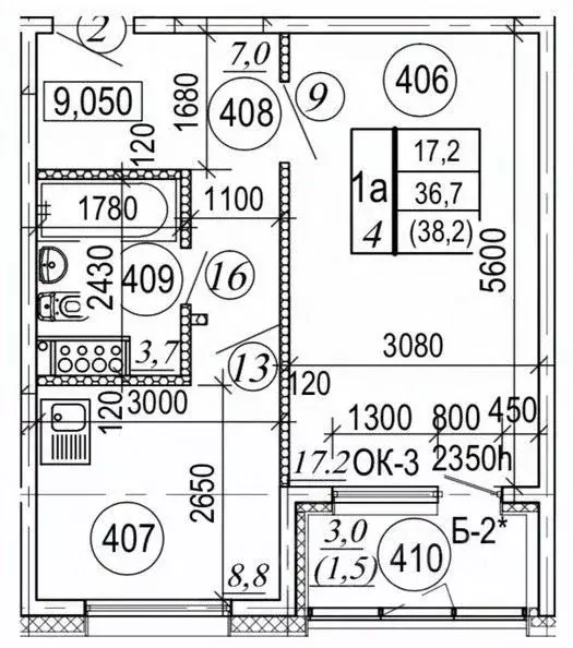 1-к кв. Камчатский край, Елизовский муниципальный округ, пос. ... - Фото 1