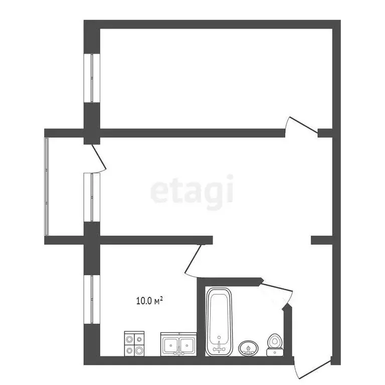 2-комнатная квартира: Муром, Северный проезд, 15 (31.9 м) - Фото 0