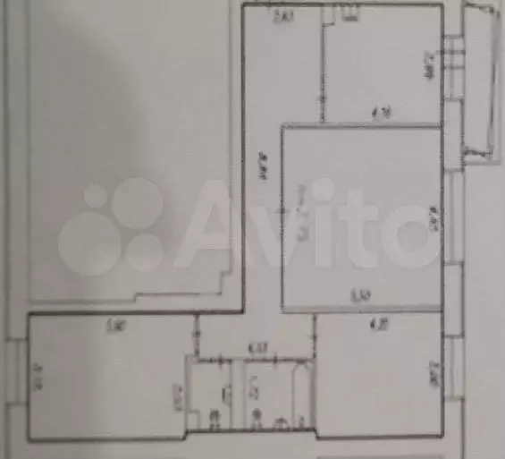 3-к. квартира, 93 м, 6/8 эт. - Фото 0