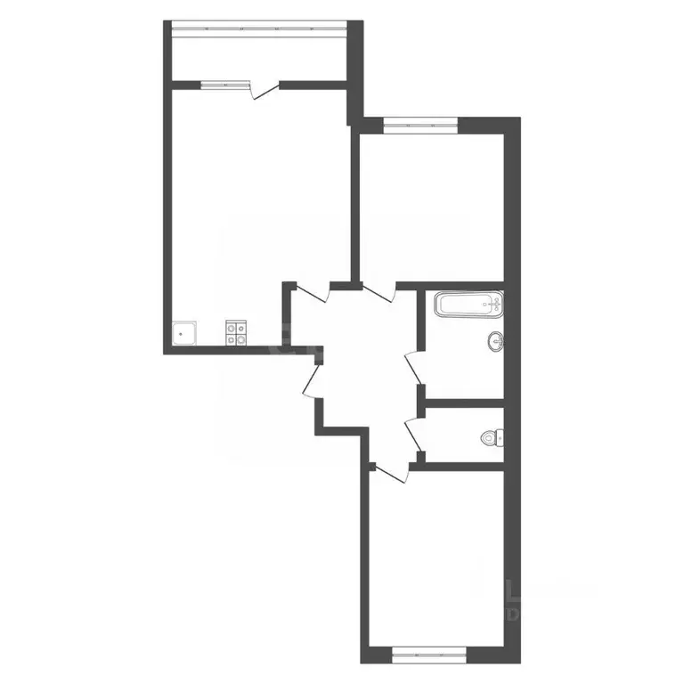 3-к кв. Тульская область, Тула городской округ, с. Осиновая Гора ул. ... - Фото 2