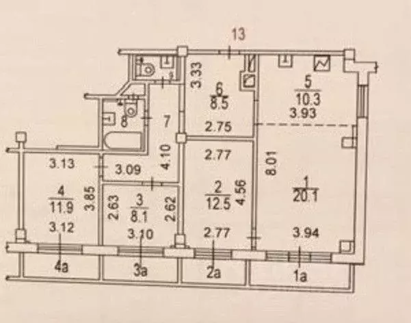 4-к кв. Москва Давыдковская ул., 5 (90.0 м) - Фото 1