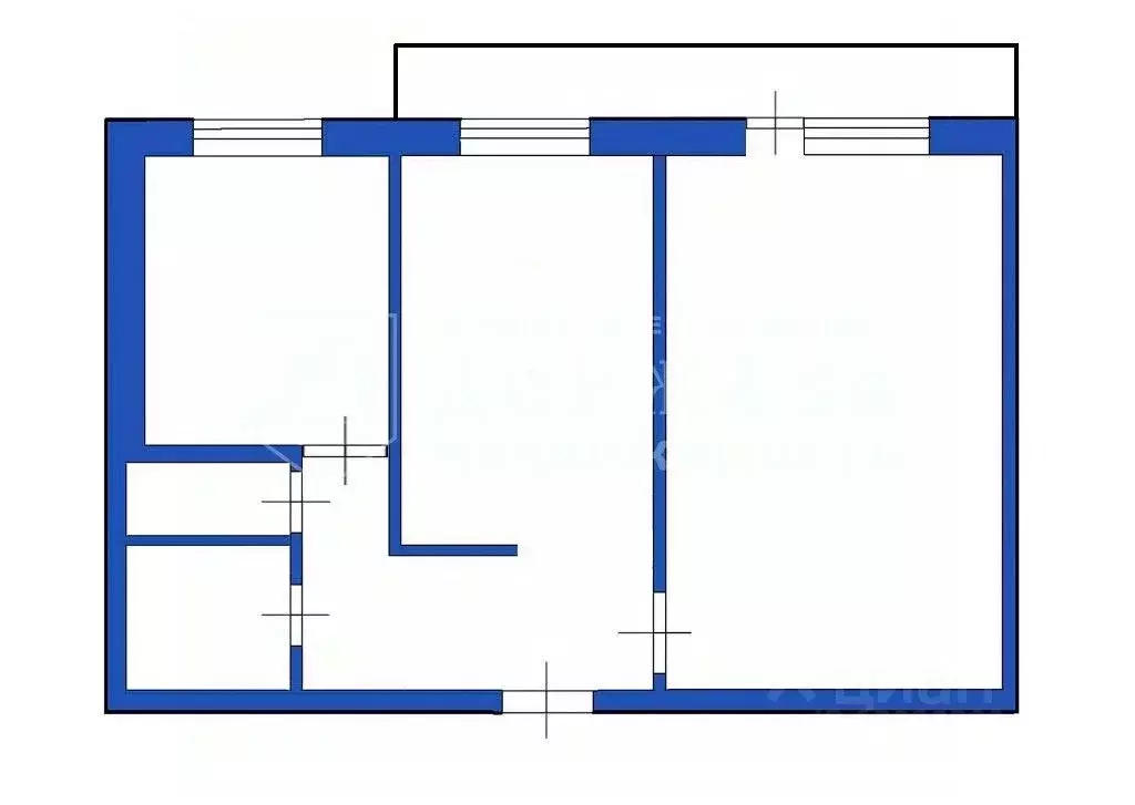 2-к кв. Кемеровская область, Кемерово Инициативная ул., 29А (51.0 м) - Фото 1