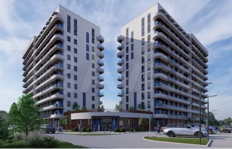 Апартаменты-студия, 30,8 м, 3/12 эт. - Фото 1