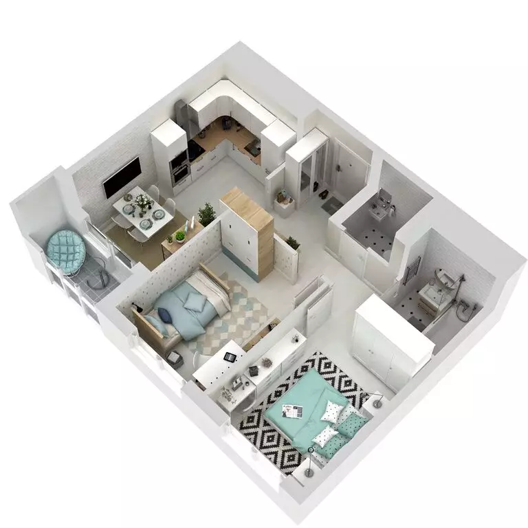 2-комнатная квартира: Ижевск, Воткинское шоссе, 83к1 (46.4 м) - Фото 2