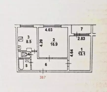 2-к кв. Москва, Москва, Зеленоград к1106 (53.4 м) - Фото 2