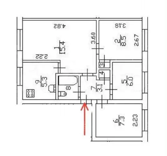 4-к. квартира, 49 м, 5/5 эт. - Фото 0