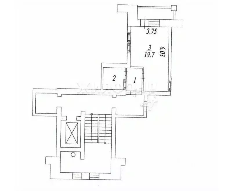 Студия Новосибирская область, Кольцово рп 37 (27.1 м) - Фото 0