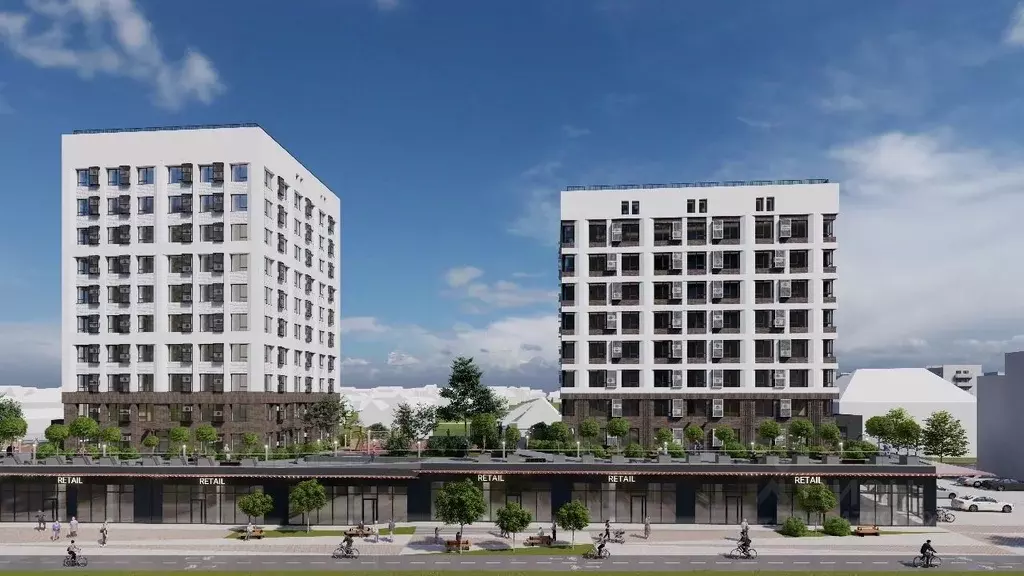 2-к кв. Оренбургская область, Оренбург Европа-Азия жилой комплекс, 3 ... - Фото 2