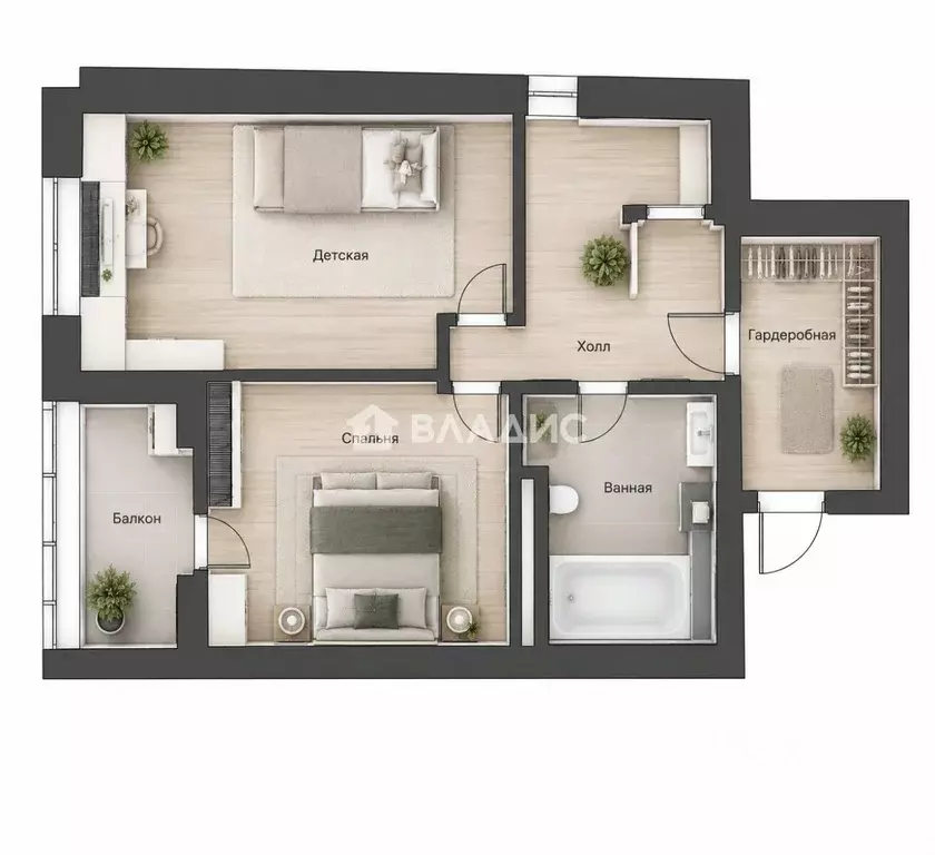 3-к кв. Москва, Москва, Троицк ул. Академика Дыхне, 18 (87.0 м) - Фото 2