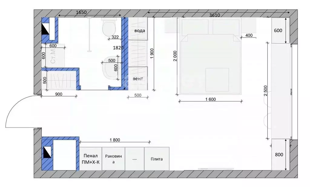 Студия Московская область, Одинцовский городской округ, Новоивановское ... - Фото 2
