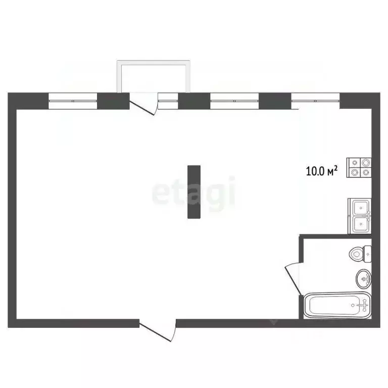 1-к кв. Москва ул. Княжнина, 2 (38.1 м) - Фото 2