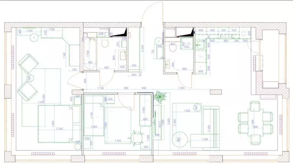 3-к кв. Санкт-Петербург ул. Челюскина, 8с1 (84.9 м) - Фото 2
