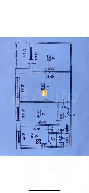 3-к кв. башкортостан, уфа ул. сагита агиша, 10 (57.8 м) - Фото 0