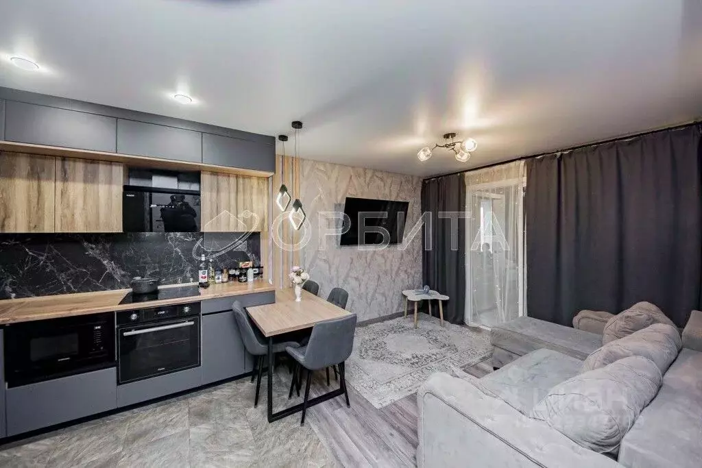 1-к кв. Тюменская область, Тюмень ул. Николая Ростовцева, 26к1 (49.5 ... - Фото 2