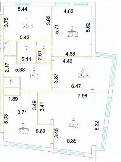 4-к кв. Москва Троицкая ул., 5 (168.0 м) - Фото 1