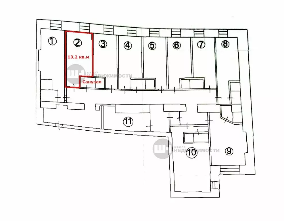 11-комнатная квартира: Санкт-Петербург, Коломенская улица, 14 (13.2 м) - Фото 1