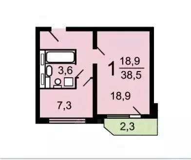 1-к кв. Московская область, Балашиха ул. Твардовского, 10 (38.5 м) - Фото 2
