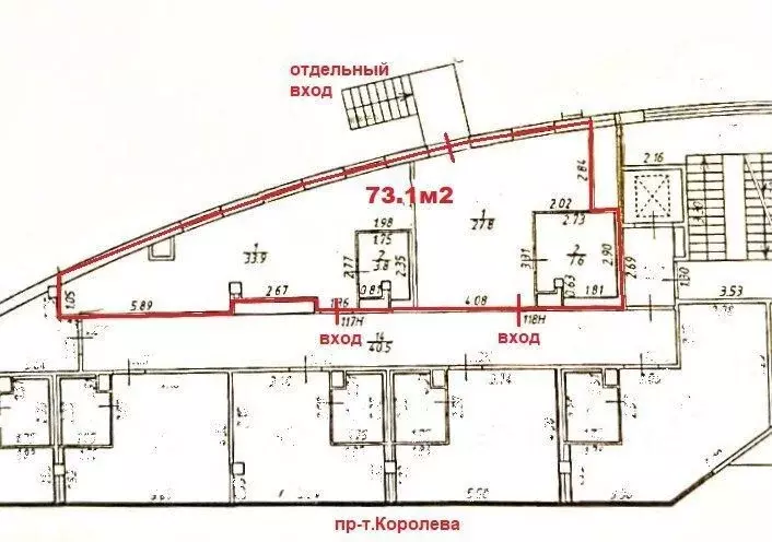 Помещение свободного назначения в Санкт-Петербург просп. Королева, 7 ... - Фото 0