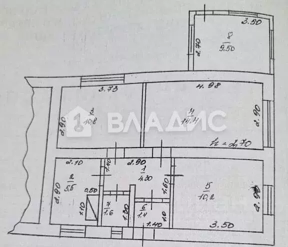 3-к кв. Пензенская область, Бессоновский район, с. Мастиновка ул. ... - Фото 2