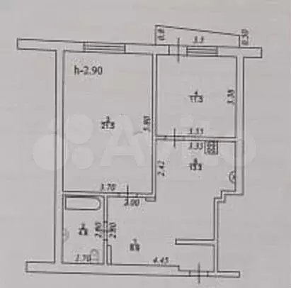 2-к. квартира, 63,2 м, 7/11 эт. - Фото 0