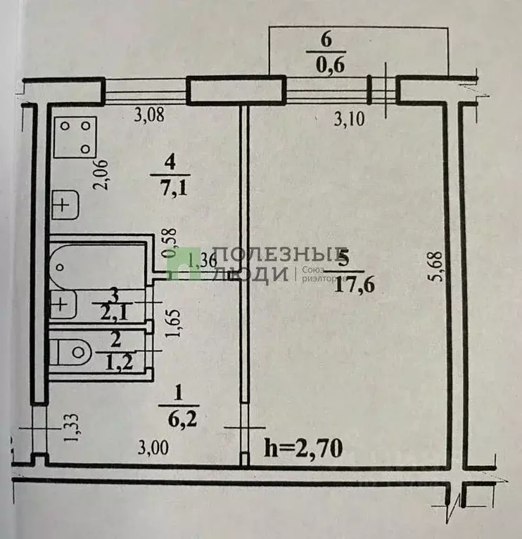 1-к кв. Забайкальский край, Чита Кайдаловская ул., 19 (34.2 м) - Фото 1