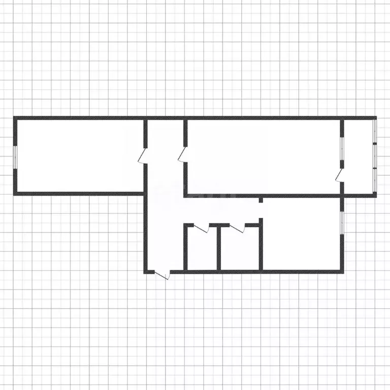 2-к кв. Курская область, Курск ул. Гагарина, 26 (47.0 м) - Фото 1