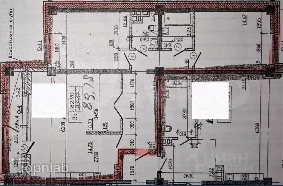 3-к кв. Иркутская область, Иркутск Байкальская ул., 107А/5 (89.0 м) - Фото 1