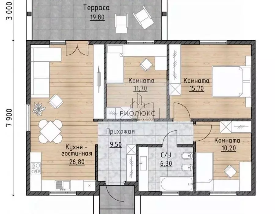 Дом в Челябинская область, Магнитогорск Приуральский кп, ул. ... - Фото 2