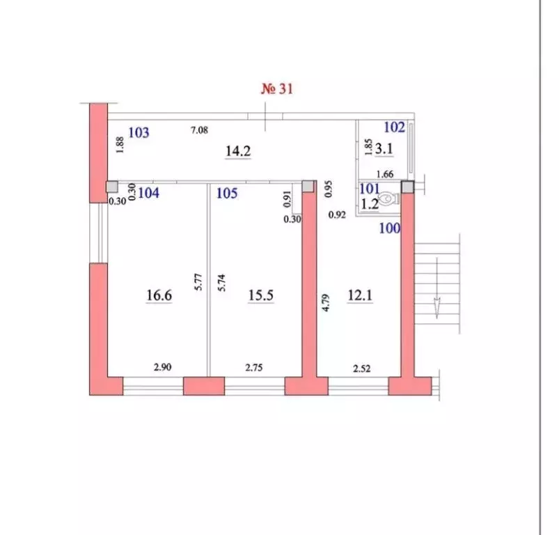 2-комнатная квартира: Самара, Товарная улица, 19 (62.7 м) - Фото 0