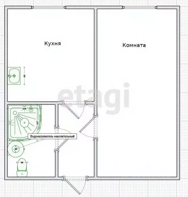 Комната Костромская область, Кострома ул. 1-я Боевая, 4 (18.0 м) - Фото 1