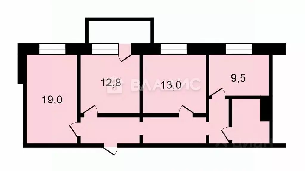 3-к кв. Липецкая область, Липецк ул. А.Г. Стаханова, 24 (75.0 м) - Фото 2