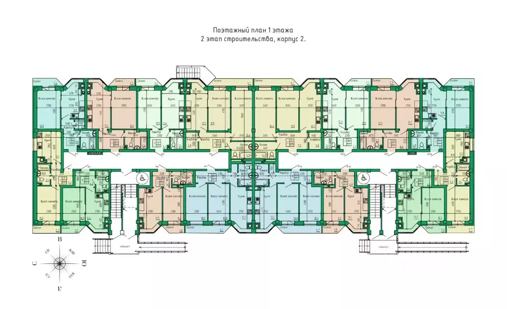 2-к кв. Ставропольский край, Ессентуки Кленовая Роща жилой комплекс ... - Фото 2
