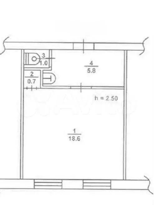 Аукцион: квартира-студия, 26,1 м, 4/5 эт. - Фото 0